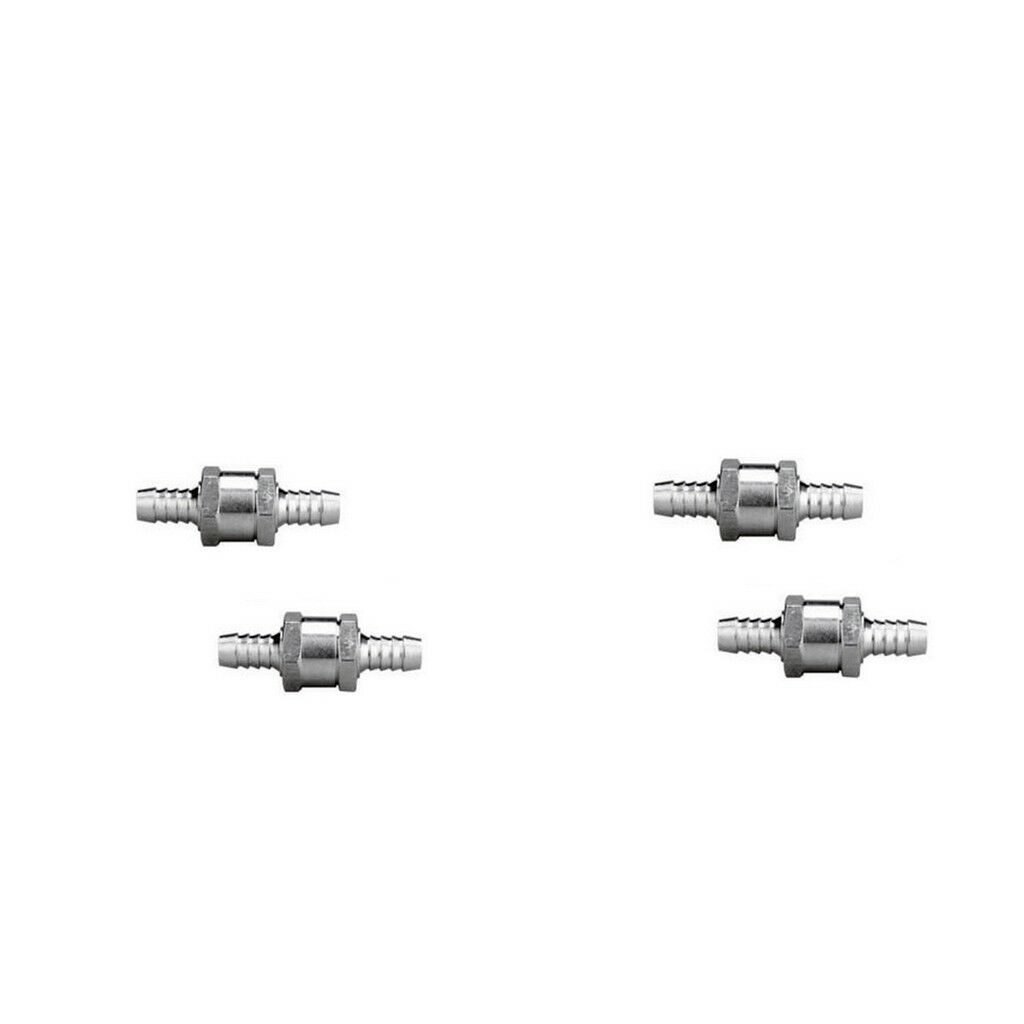 4 Pieces Universal 8mm 10mm Petrol Water Oil Fuel Non Return Check Valve