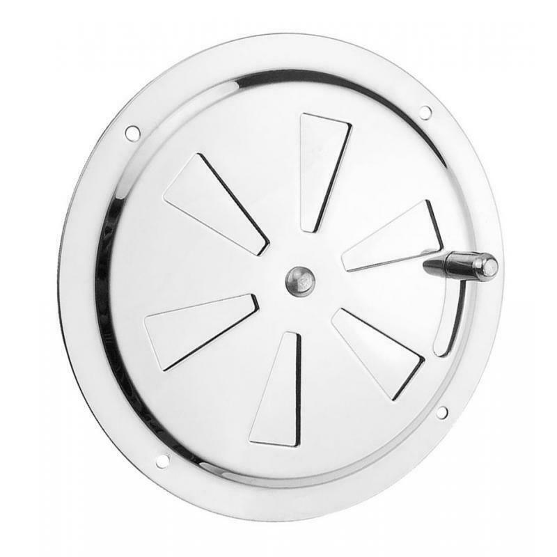 3X Universal ventilation grille, stainless steel, round Φ 128 mm ventilation