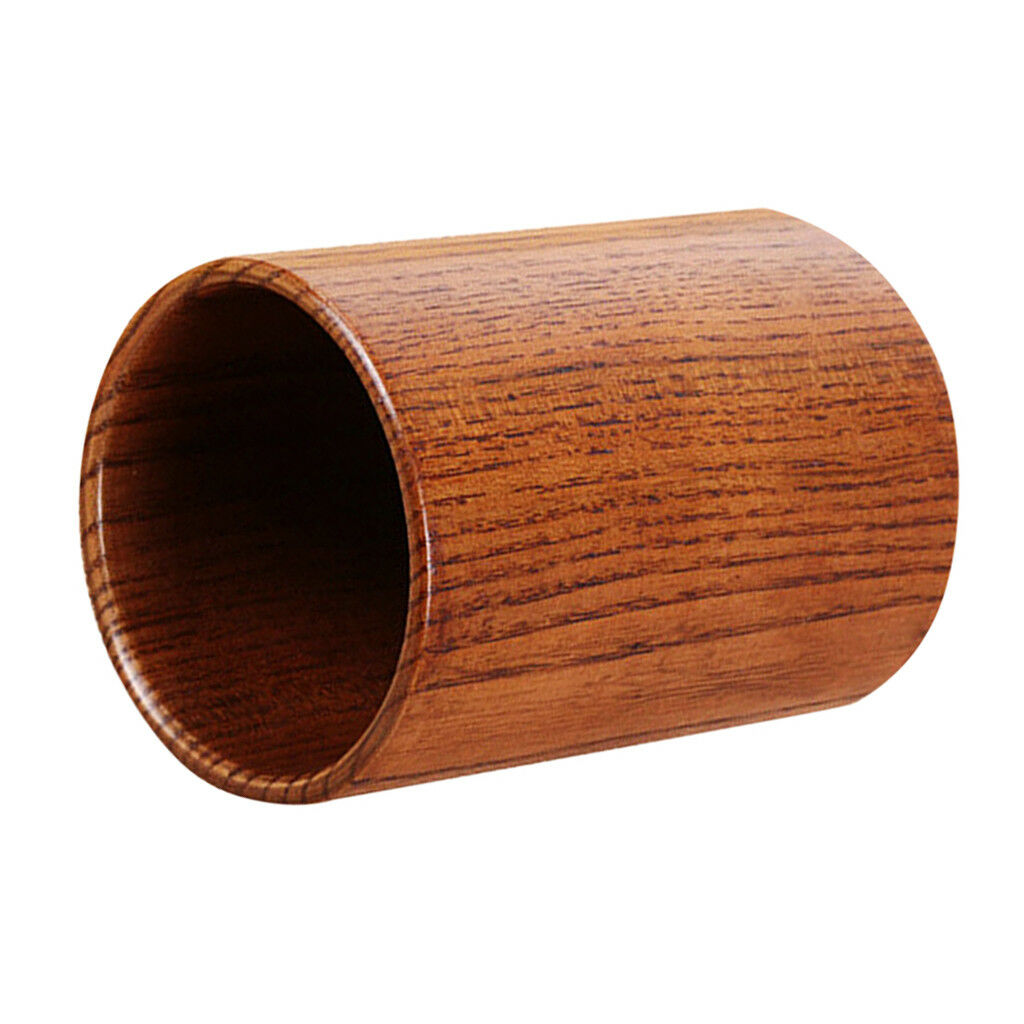 Round Wooden Kitchen Utensil Storage Jar Cutlery Holder Caddy Tidy Table L