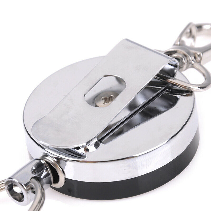 Resilience steel wire rope elastic keychain sporty retractable alarm keych.l8