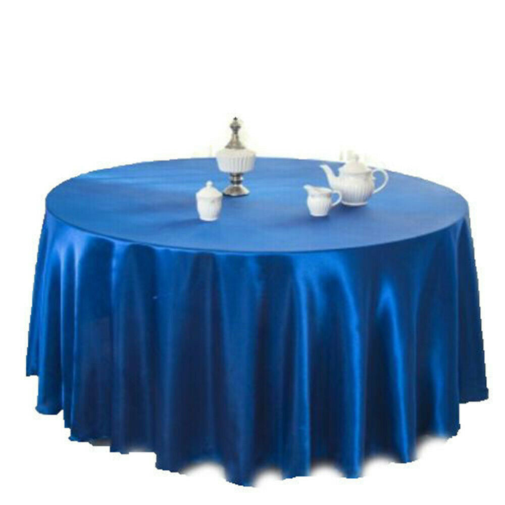 57 '' tablecloth tablecloth square satin banquet wedding party decor blue