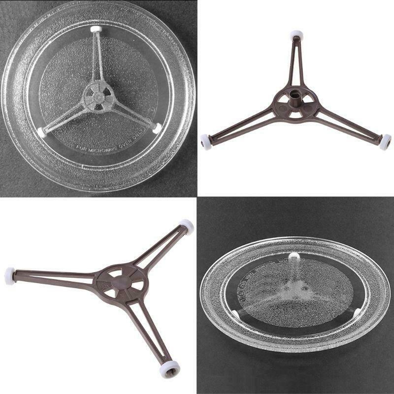 Microwave Oven Triangle Shaped Tray For Microwave Parts 24.5cm Flat Glass Plate