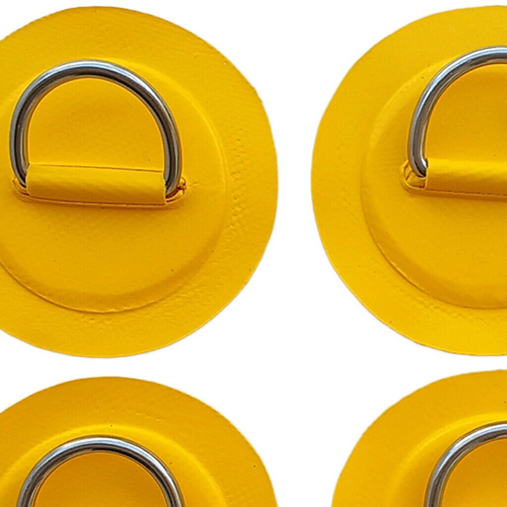 4Pcs Stainless Steel D- Pad/Patch for PVC Inflatable Boat   Surfboard
