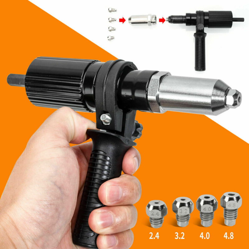 Professional Insert Cordless Electric Drill Tool Kit Electric Rivet Nut Gun Adap