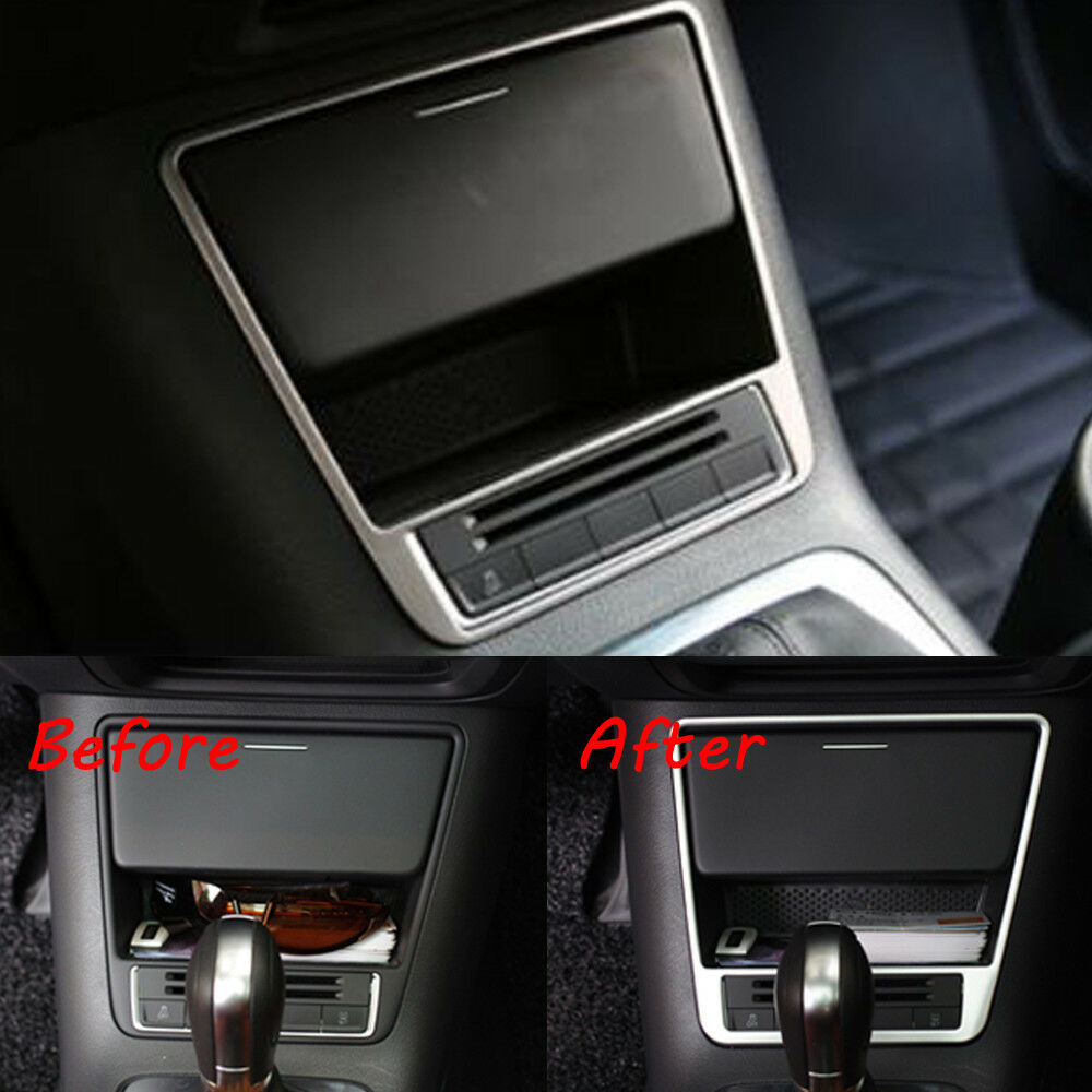 For VW Volkswagen Tiguan 2010-2015 Console Gear Box Storage Box Frame Cover Trim