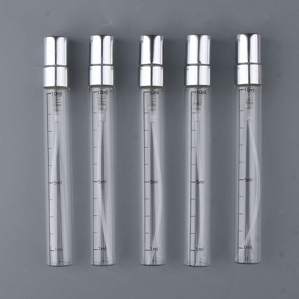 10 Pack 5ml/10ml Glass Empty Refillable Replacement Perfume Fragrance Spray