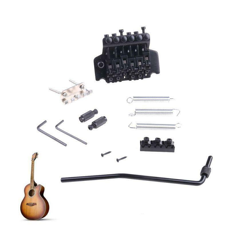 Floyd Rose Double Locking Tremolo System Bridge for Electric Guitar Parts Black