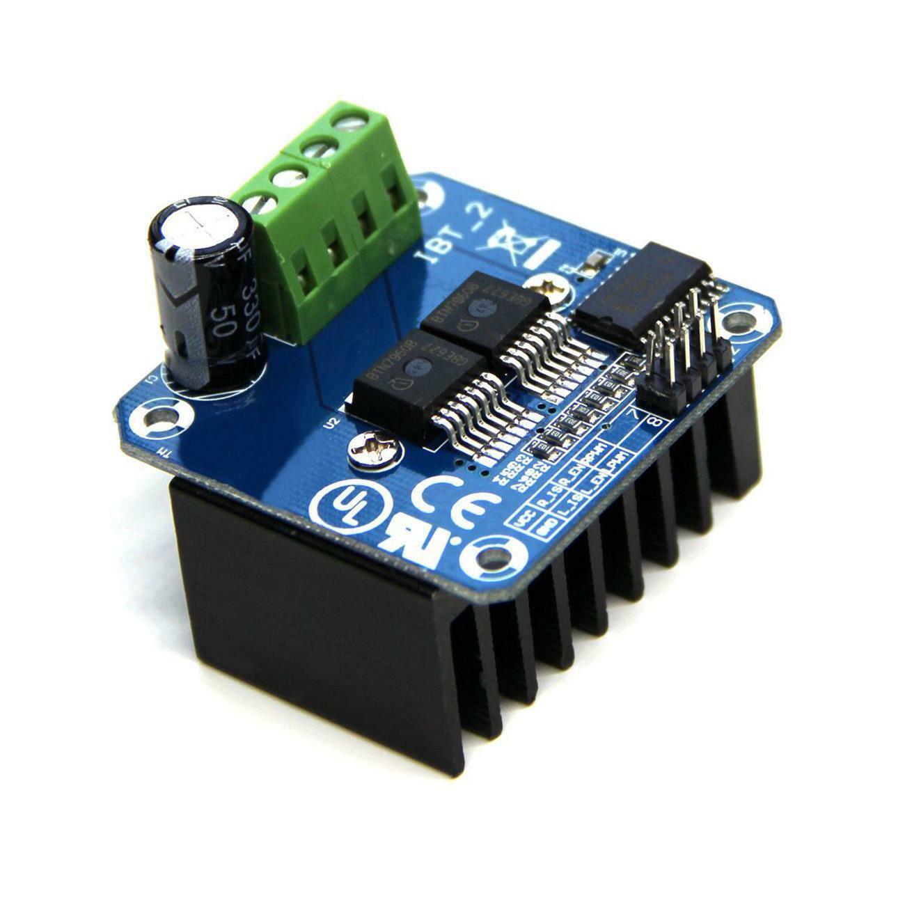 Double BTS7960B DC 43A Stepper Motor Driver H-Bridge PWM For Smart Car