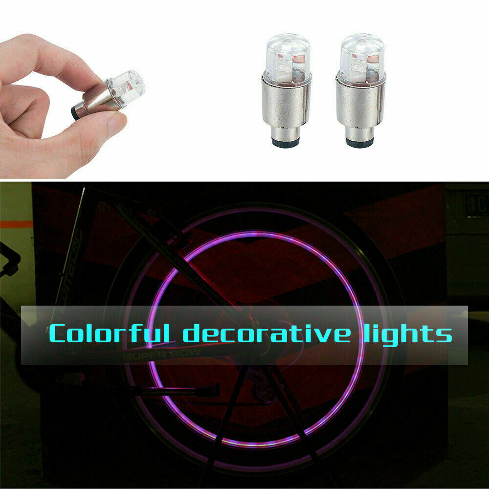 Lots 4Pcs LED Dragonfly Car Wheel Tyre Decor Bulbs Tire Air Valve Stem Cap Lamp