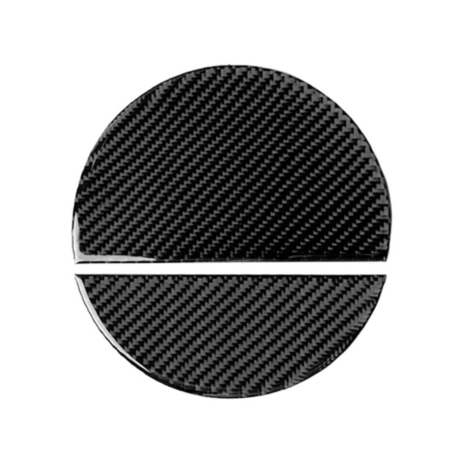 Real Carbon Fiber Door Gas Cap Fuel Filler Tank Cover For 2015-2020 Ford Mustang