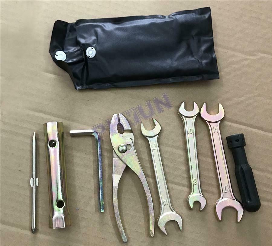 Motorcycle Spark Plug Spanner Wrench Socket Repair Tool Kit Portable Universal