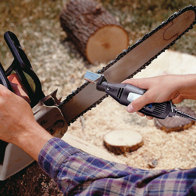 Chain Saw Electric Grinding Head Woodworking Mill Tool Polish Stone Sharpener