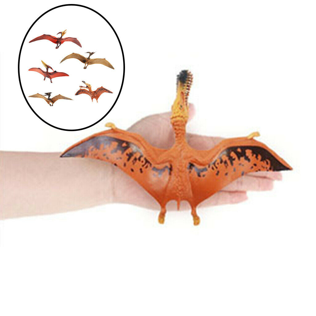 6x Vivid Dinosaur PVC Pterosaur Figures Toys Education Jungle Decoration