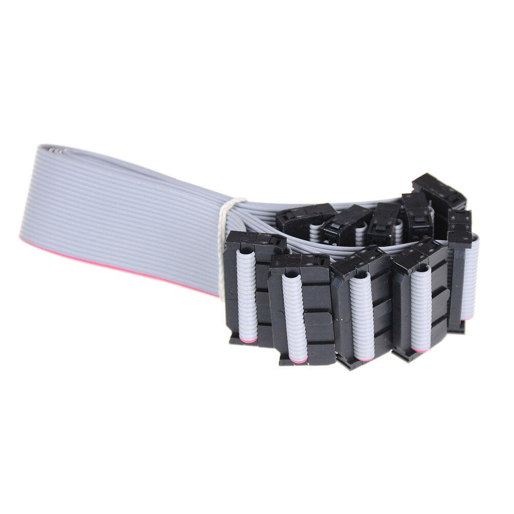 5Pcs 20-Pin IDC Flat Ribbon DATA Cable 20CM 2.54MM Pitch AVR ISP JTAG WiY1