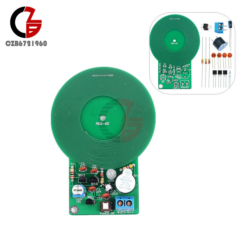 Electronic Kit Metal Detector Kit DC 3V-5V 60mm Non-contact Sensor DIY Kit