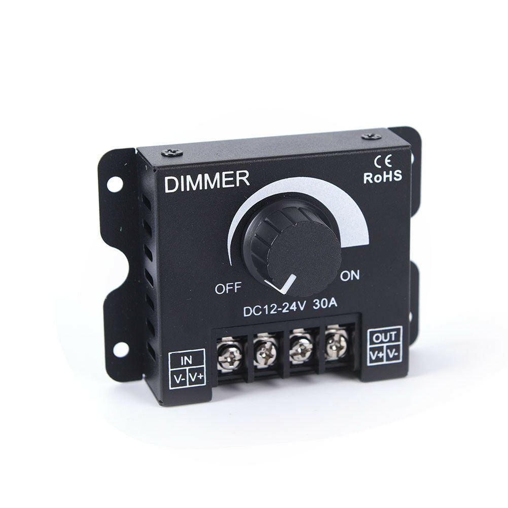 DC12v/24v 30a led switch dimmer controller for led strip single color black FADD