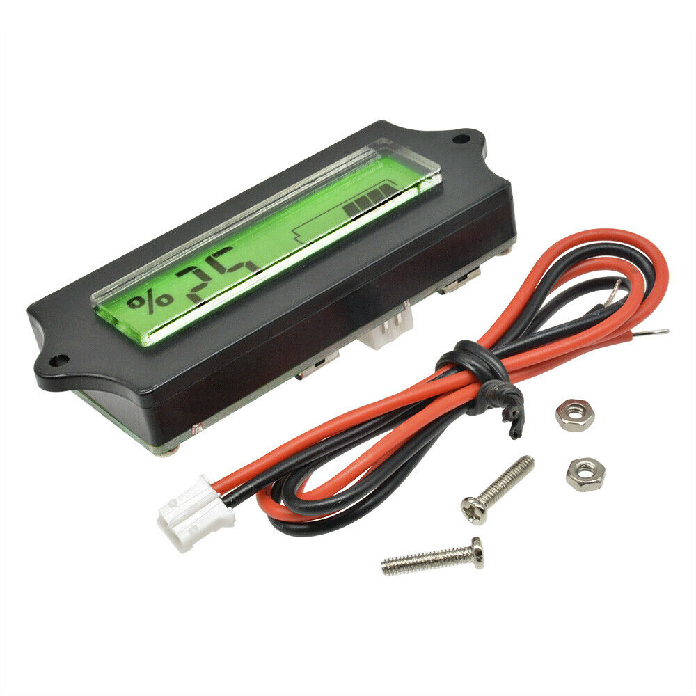 24V Lead-acid LiPo Battery Power Capacity Indicator Tester Monitor LCD Display
