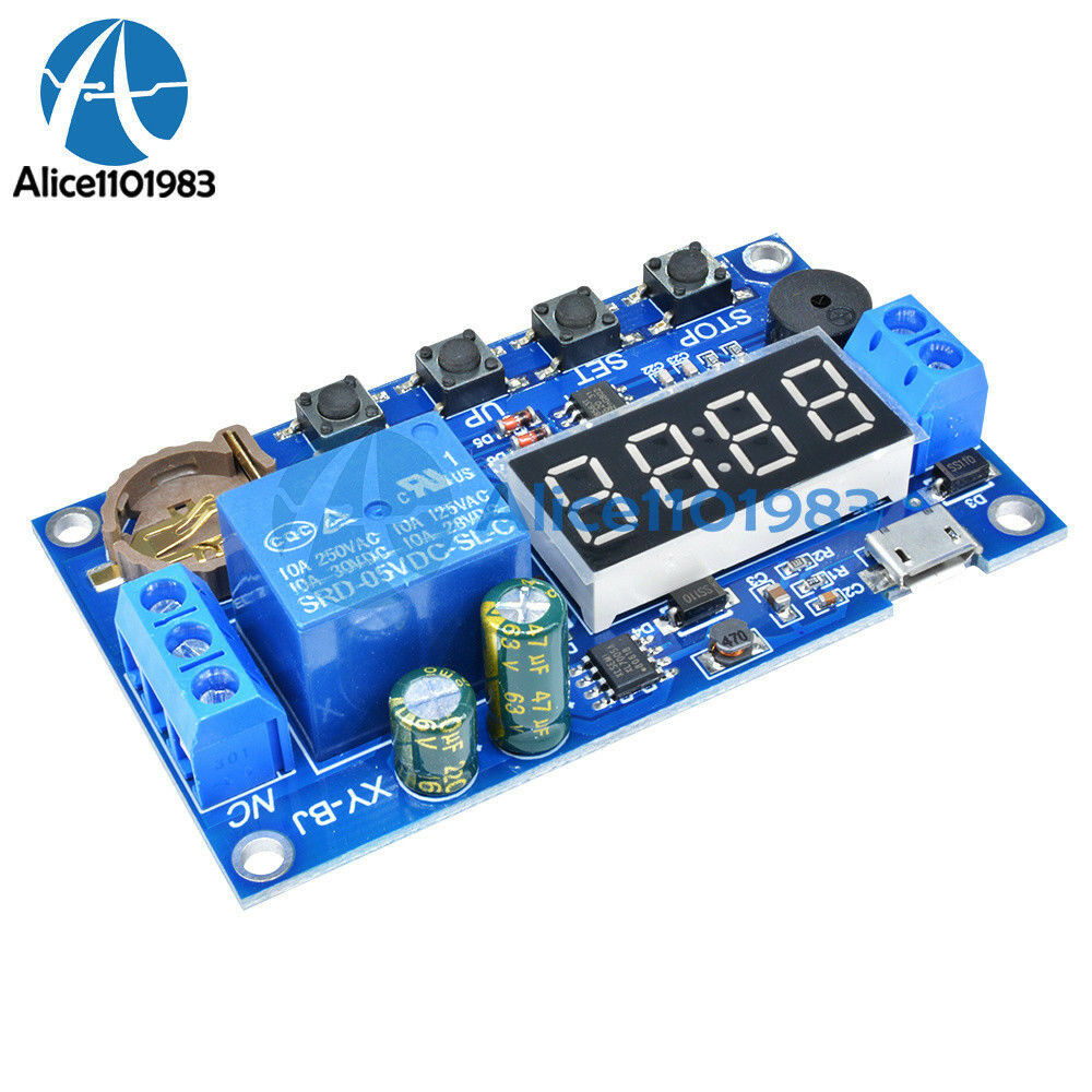 Real-time Relay Module Timing Switch Control Synchronization Delay Timer