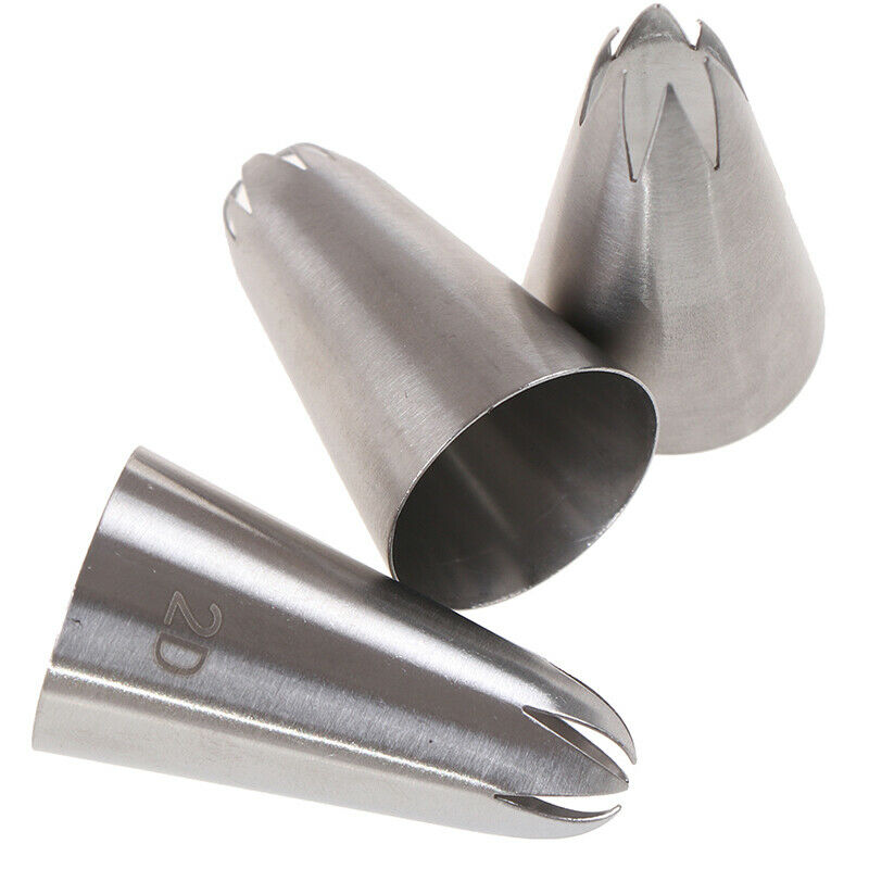 1Set Medium Icing Piping Pastry Nozzle Tips Baking Tool Stainless Steel N.l8