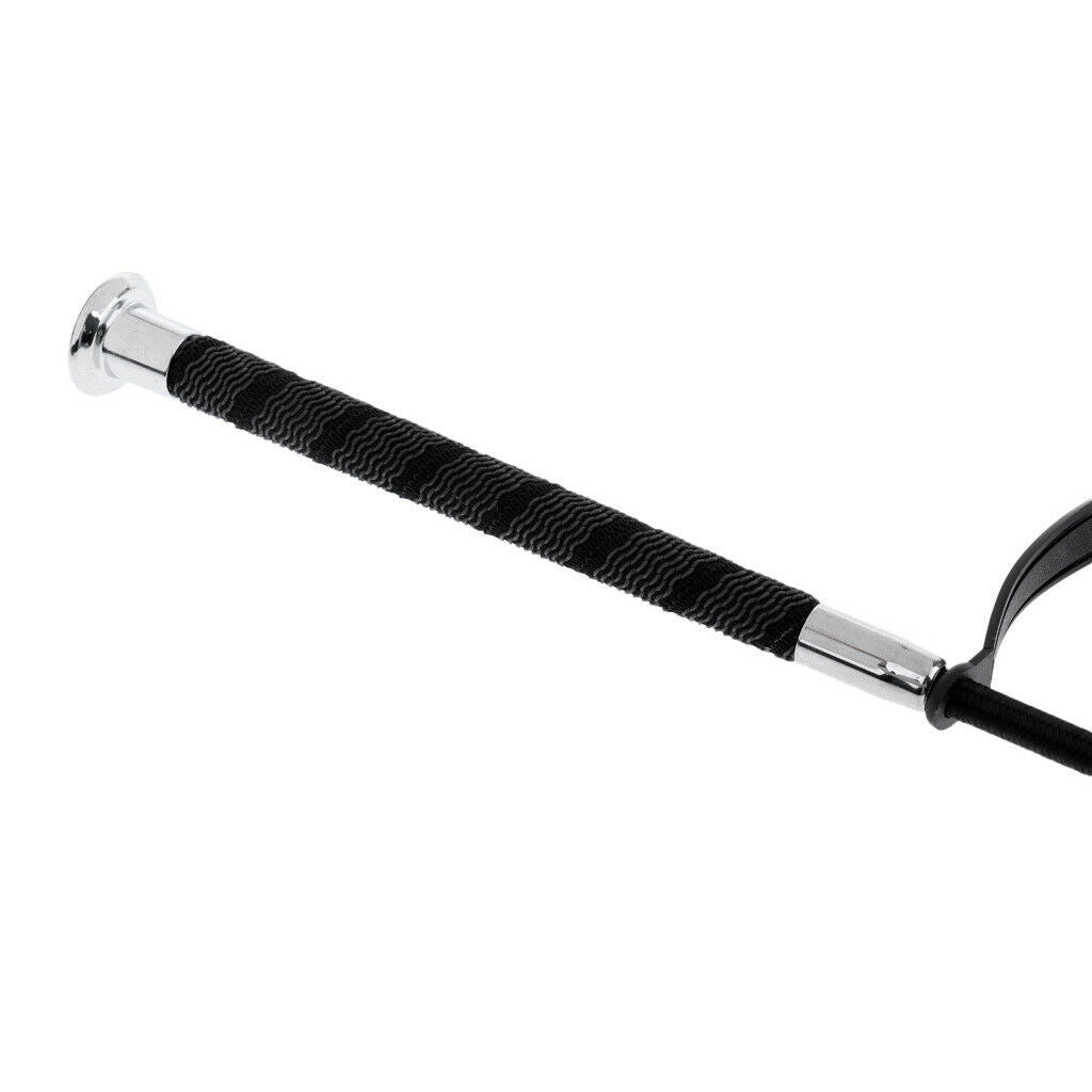 Equestrian Riding Crop Jump Bat Fiberglass Shaft with Leather Slapper