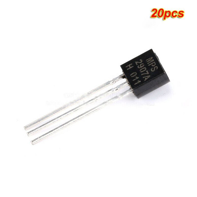 20pcs DIP Triode MPS2907A TO-92 NPN -60V/0.6A Transistors Copper feet
