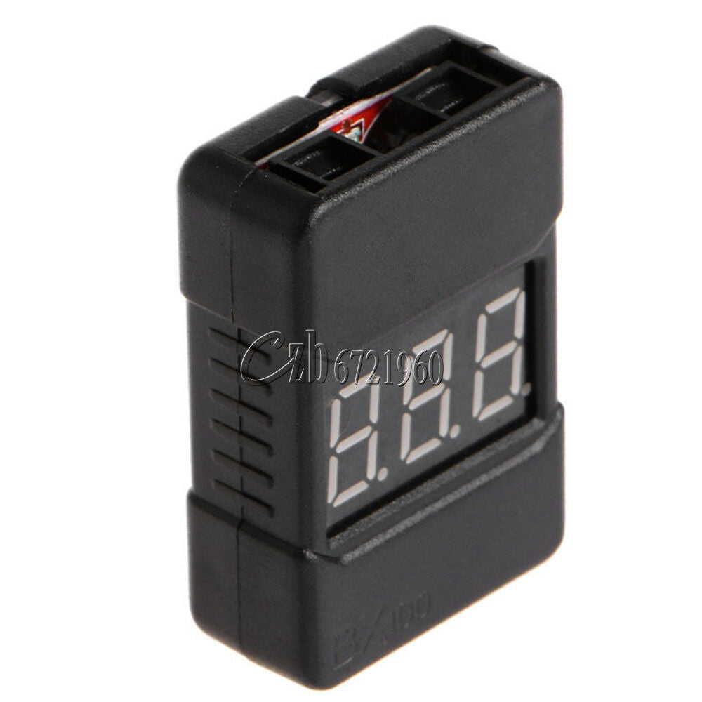 1-8S BX100 Lipo Battery Voltage Tester/ Low Voltage Buzzer Alarm with Dual Speak