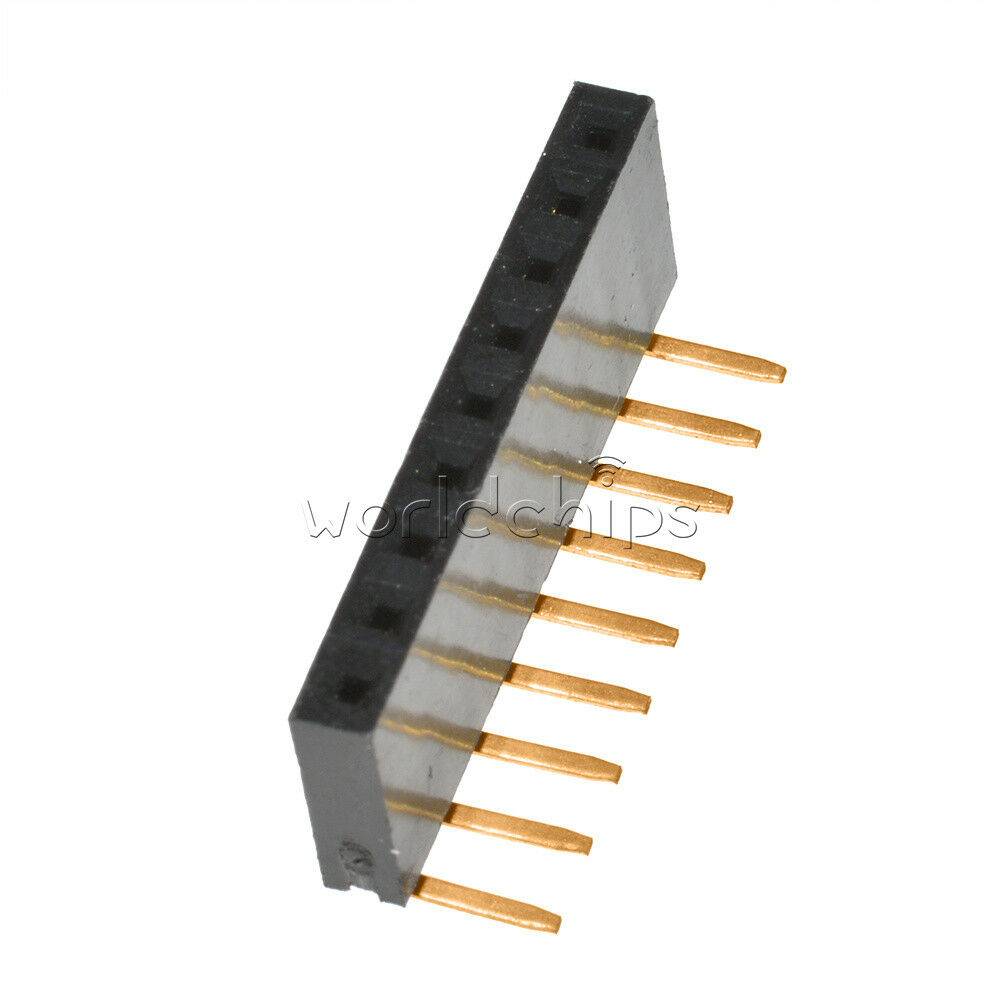 20PCS 1x 9Pin Header 2.54mm Pitch Right Angle Female Single Row Socket Connector