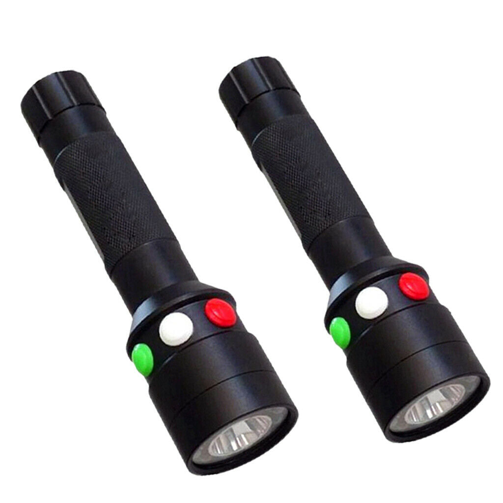 2xLED Multifunctional Flashlight 3 Colors Three-color Lamp Insert