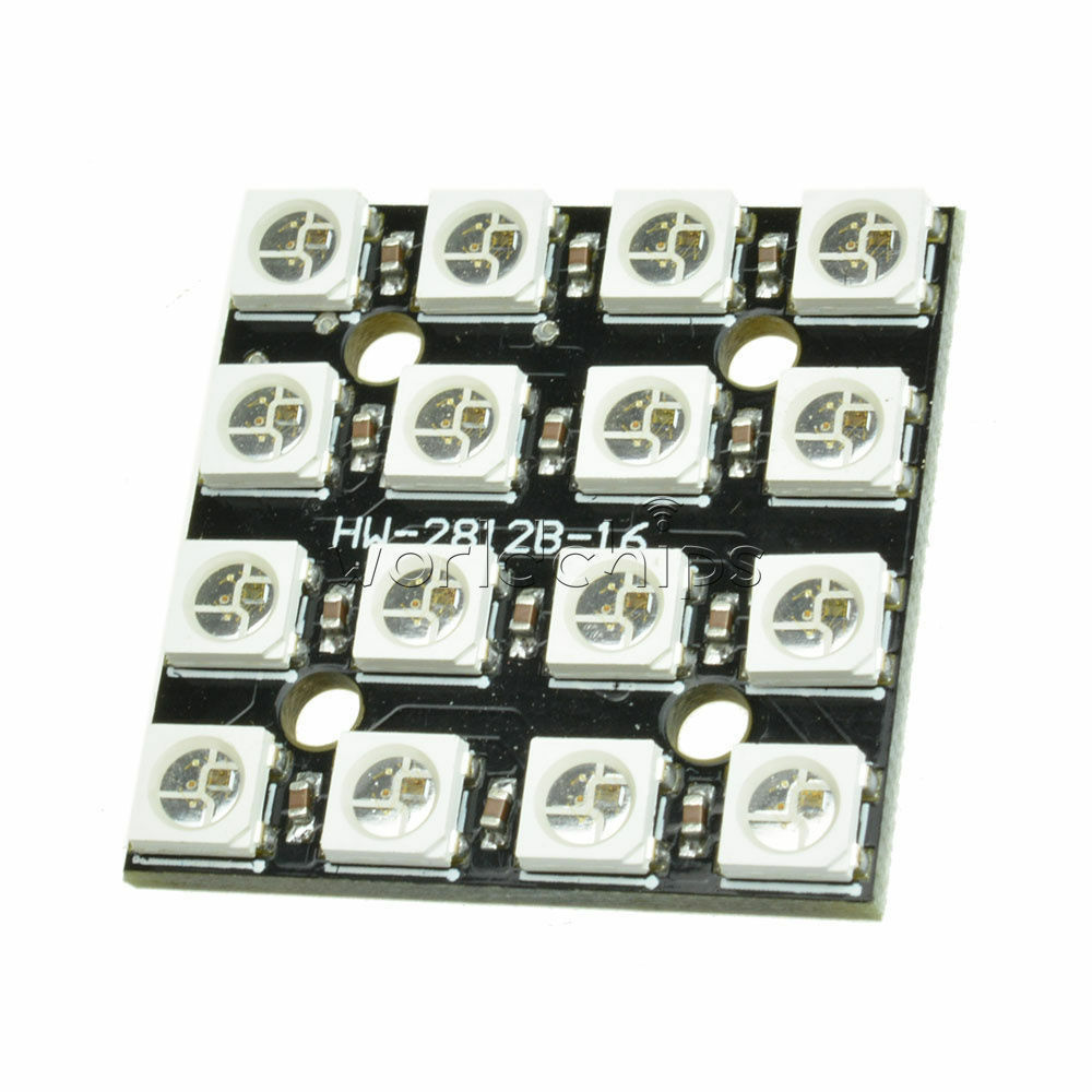 16Bit Rvb 4x4 LED WS2812B 5050 RGB LED + Drivers IntÃ©grÃ©s pour Arduino (L40)