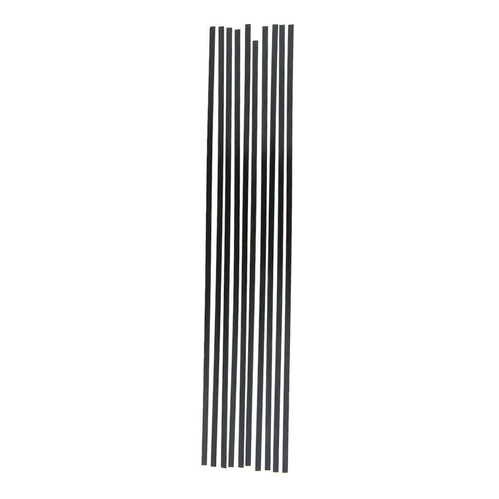 10 Pieces Guitar Fingerboard Fretboard Binding Purfling Strips Black