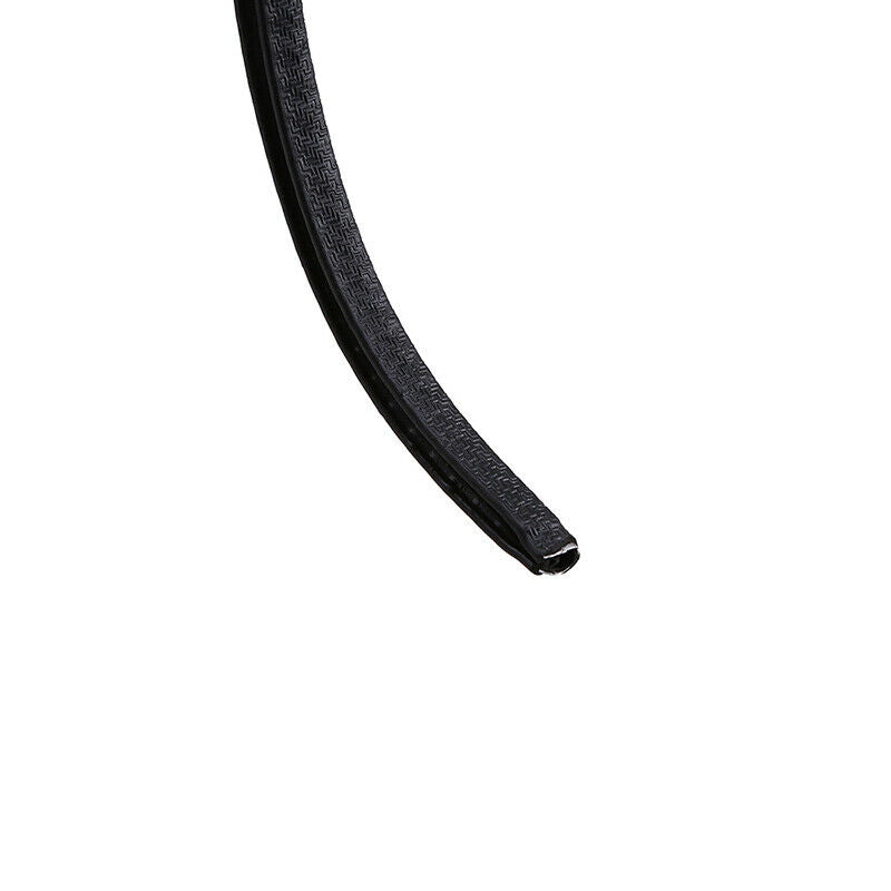 4.5m Car Door Edge Trim Molding Rubber Seal Strip Scratch Protector Decor Black