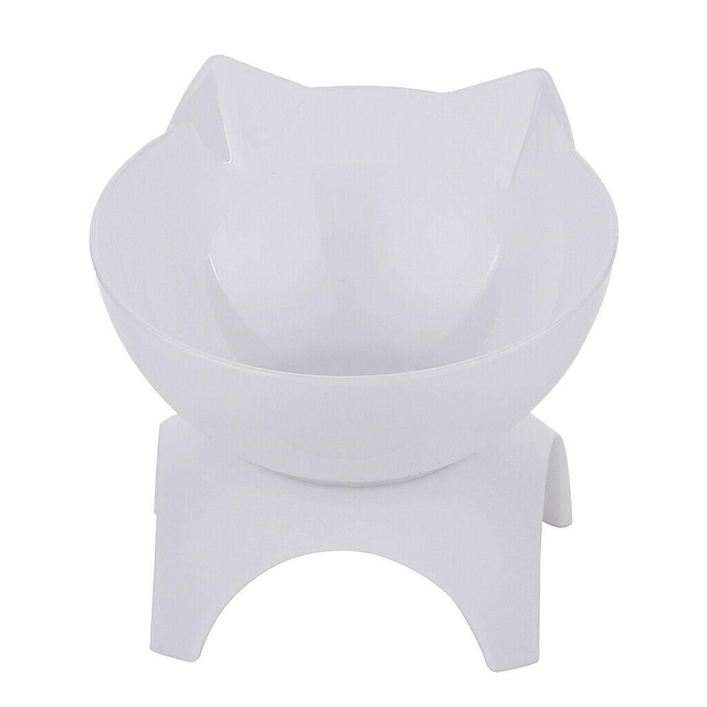 2Pieces Kitten Elevated Bowls Pet Raised Food Feeder Small Pet Puppy Kitten