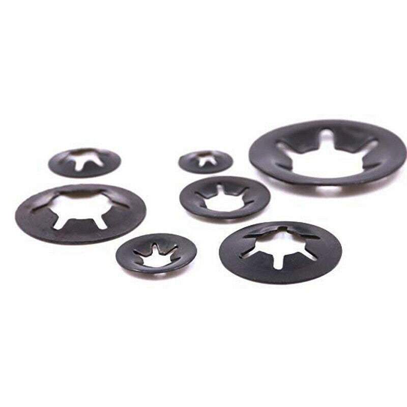 280Pcs Flower Washer M3-12 Internal Tooth Lock Washer Quick Lock Washer Steel