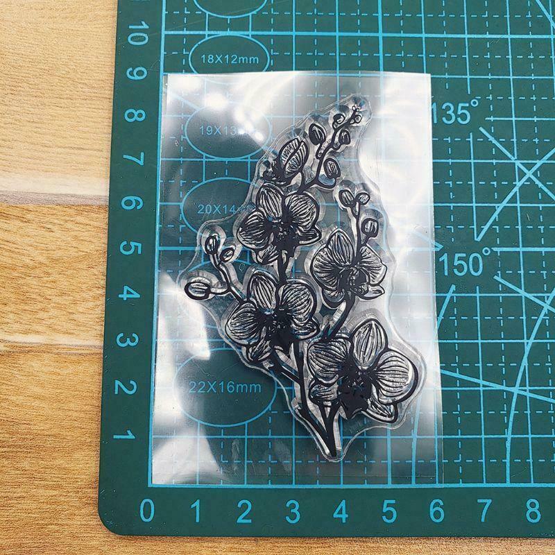 Phalaenopsis Silicone Clear Seal Stamp DIY Scrapbooking Embossing Photo Album