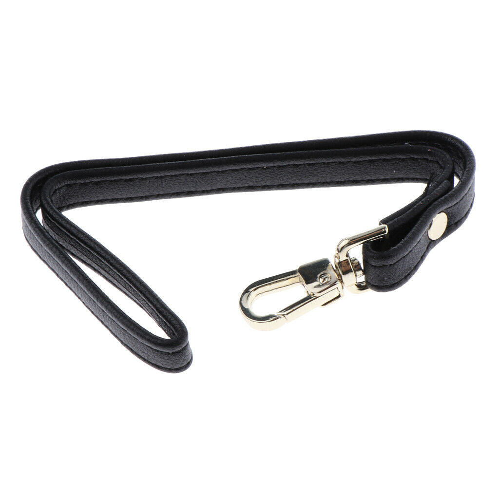 Women PU Leather Wallet Long Bifold Wristlet Purse Clutch Card Holder Black