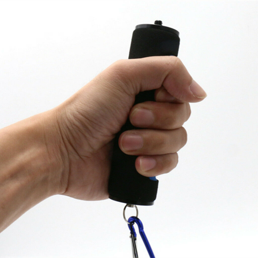1/4" Screw Sponge Handle Grip Stabilizer for SLR Camera LED Video Light Blue