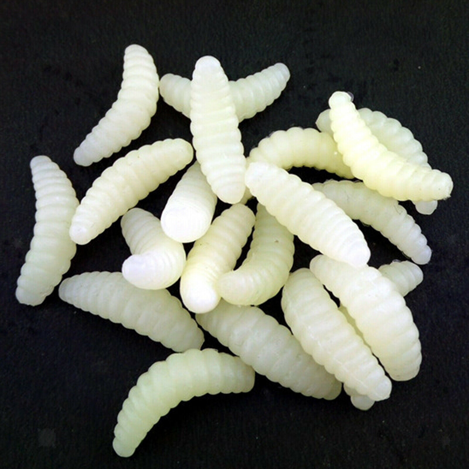 100pcs Soft Durable Fishing Lures Silicone Worm Baits Tools Accessories