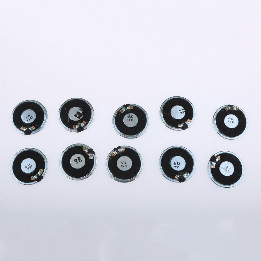 10Pcs Mini Speakers 40mm Sound Midrange Bass Speaker Round Trumpet Horn
