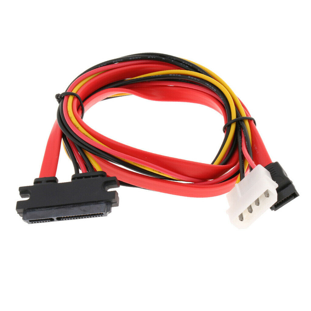 SATA hard drive cable data cable power cable 2IN 7Pin + 15Pin to L4P + 7Pin