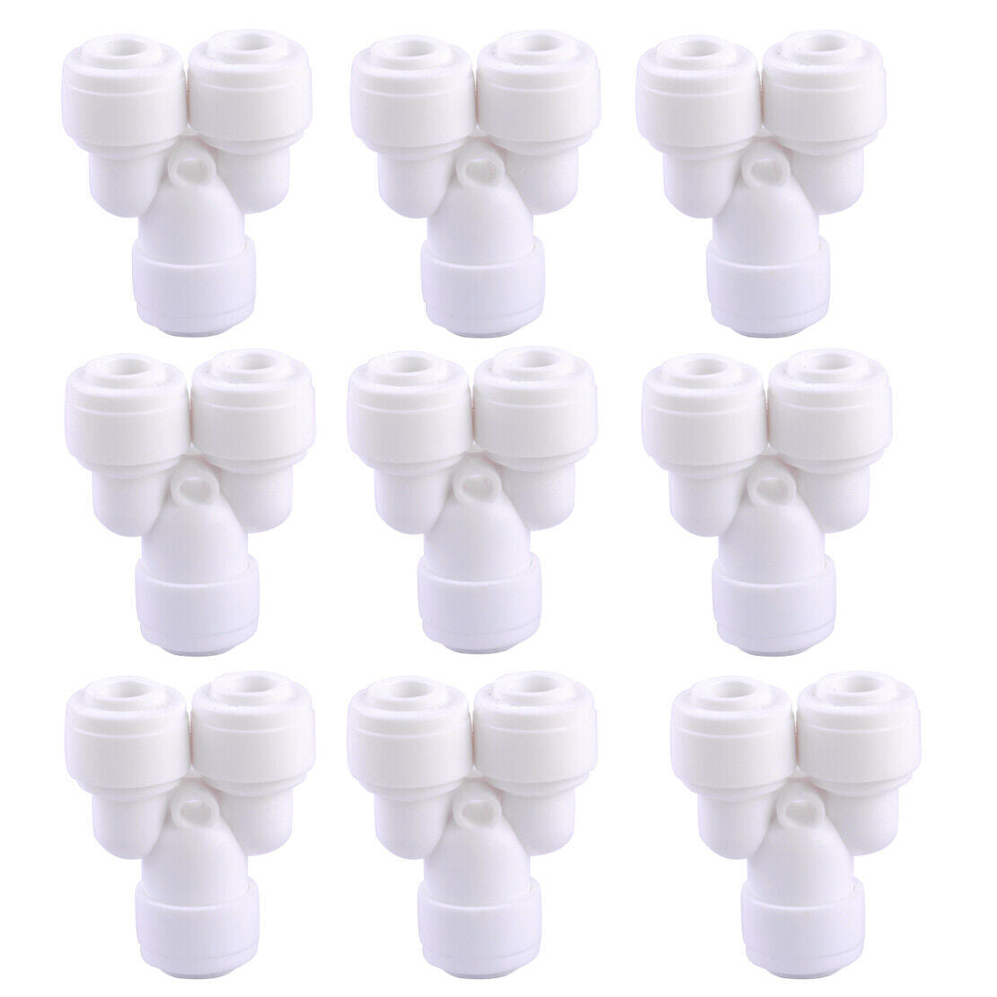 10pcs 3 Way Y-Type Pneumatic Quick Fittings Connector 6mm Tube Hose Adapter An
