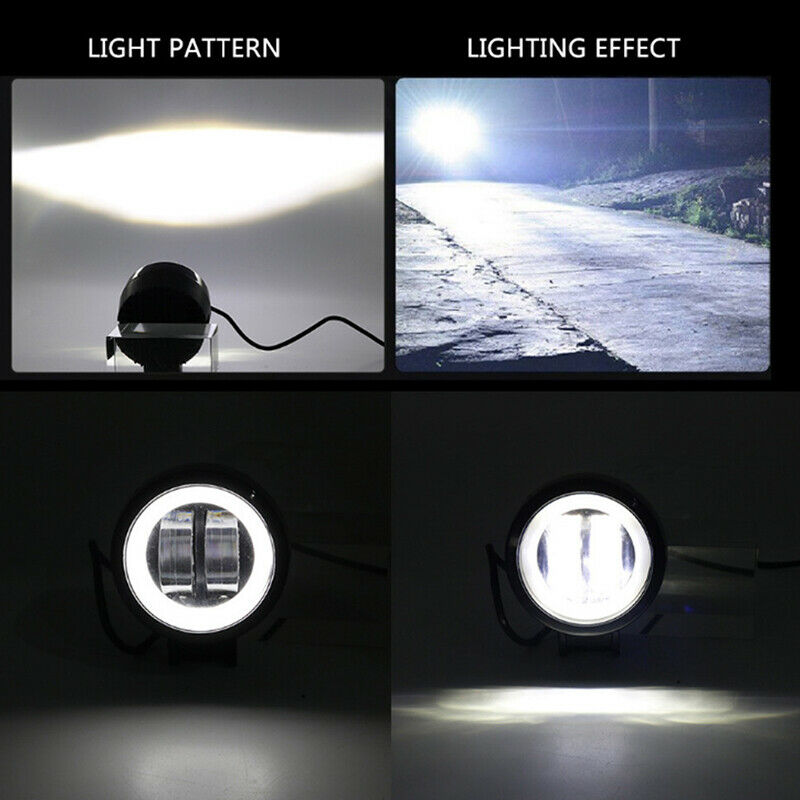 3.2Inch 20W Waterproof Round LED Work Light Bar 6500K For Motorcycle Offroad Tt