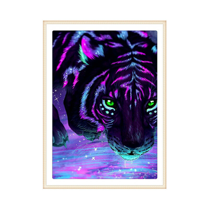 DIY Tiger 5D Full Diamond Embroidery Paintings Cross Stitch Home Decoration