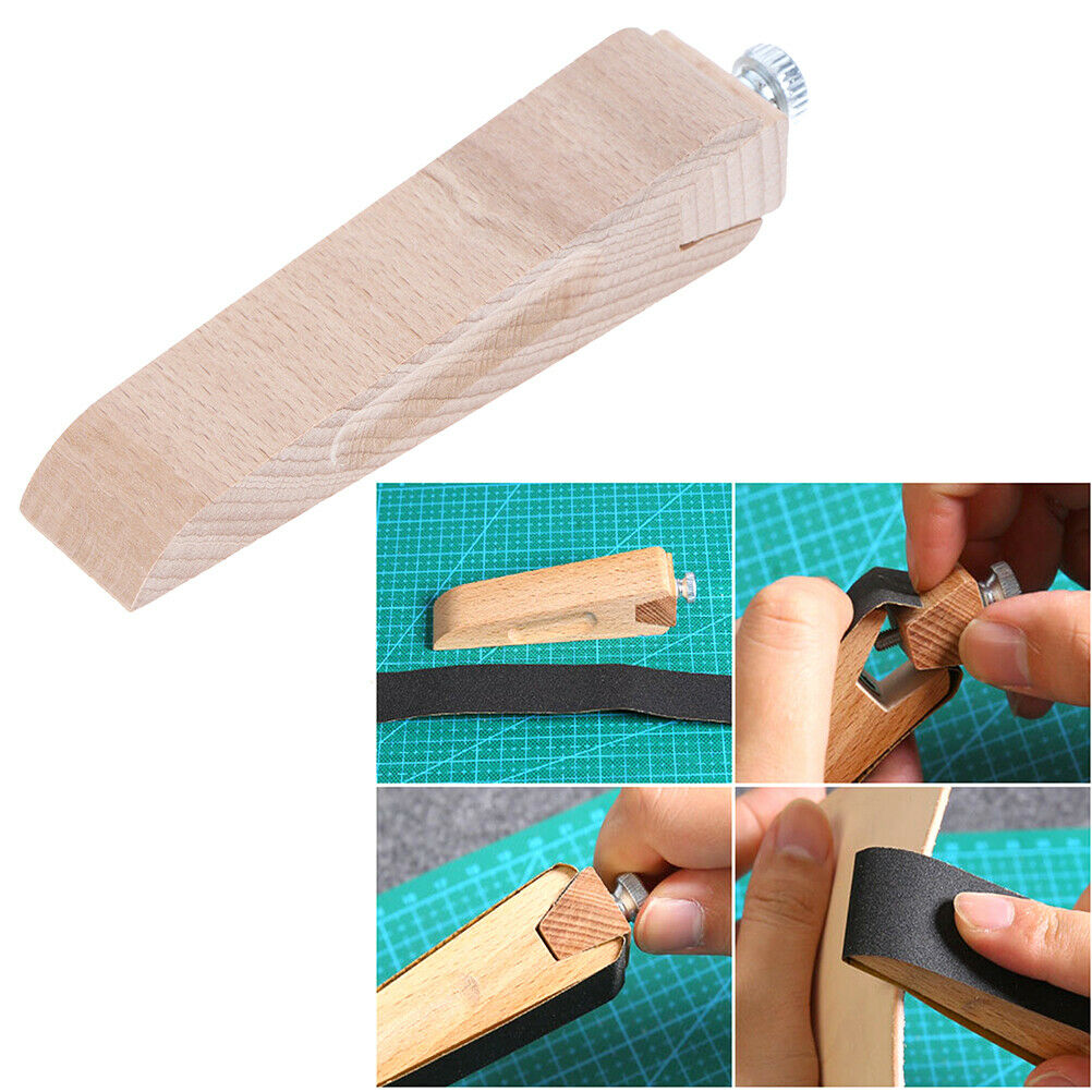 Leather DIY Wooden Sandpaper Sanding Block Leather Edge Edge Treatment Cr.l8
