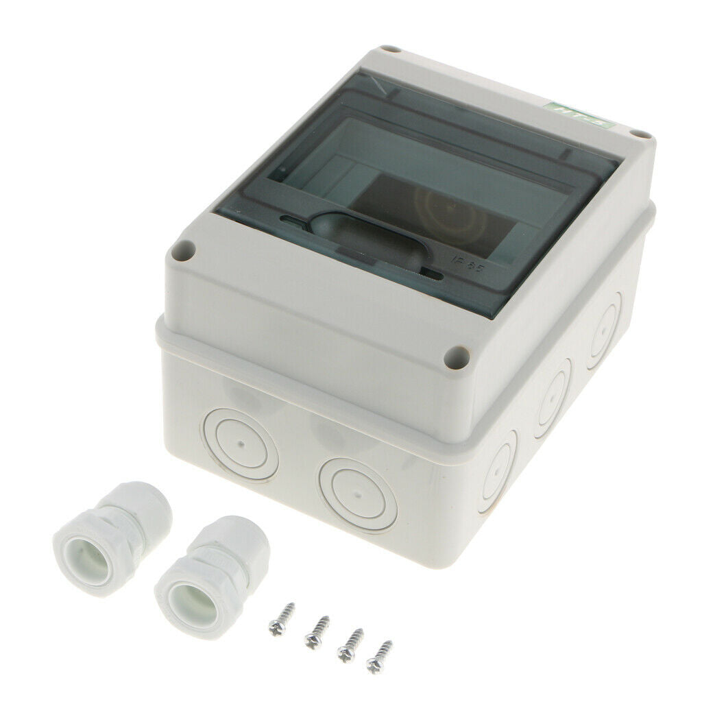 2Pcs Circuit Breaker Distribution Box, Outdoor Waterproof Distribution Box