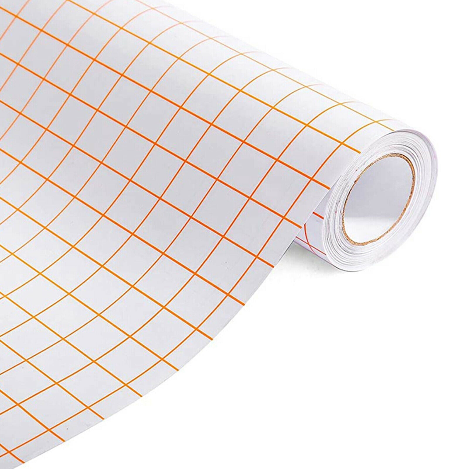 Orange Grid Clear Transfer Paper Tape for Vinyl Hobby 1 Roll 12 "x