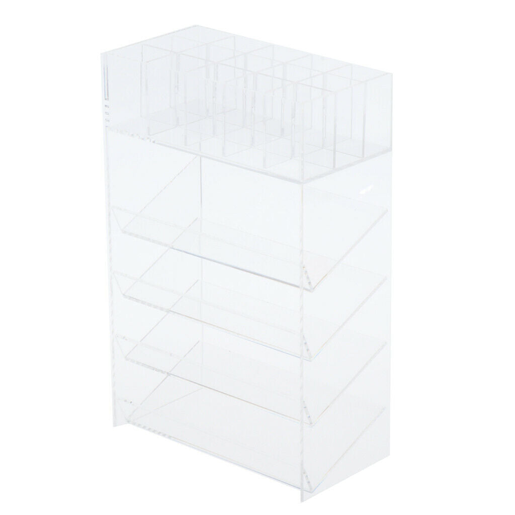Lipstick Organizer Lipgloss Lip Balm Holder Acrylic Display Stand Rack Clear