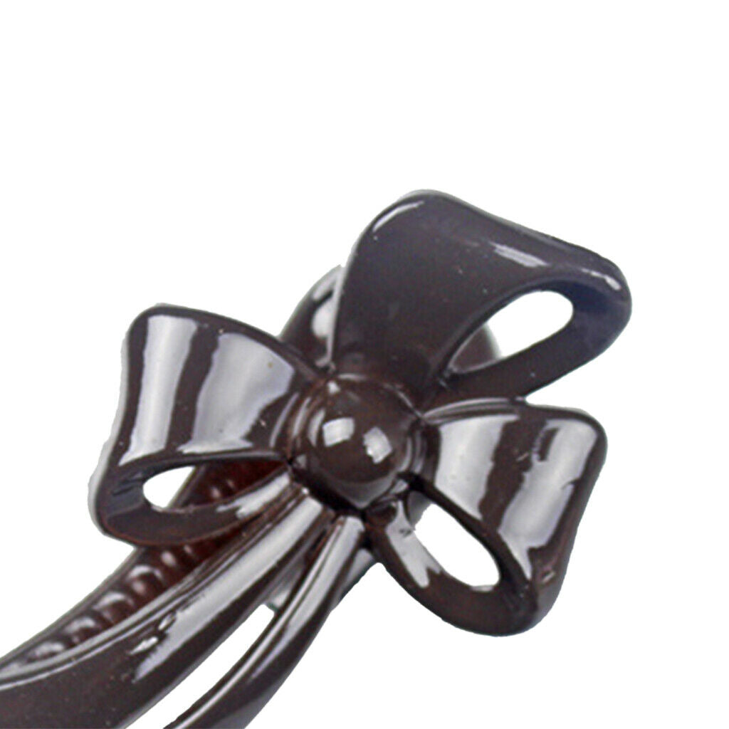 Pack Of 10 Korean Style Bow Hairpin Spring Clip Grip For Baby Girl Toddlers -
