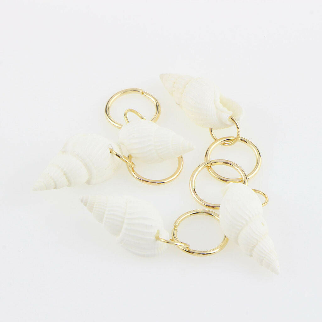 Blesiya 50 Pieces Cross Tortoise Shell Star Snowflake Hair  Braid Rings