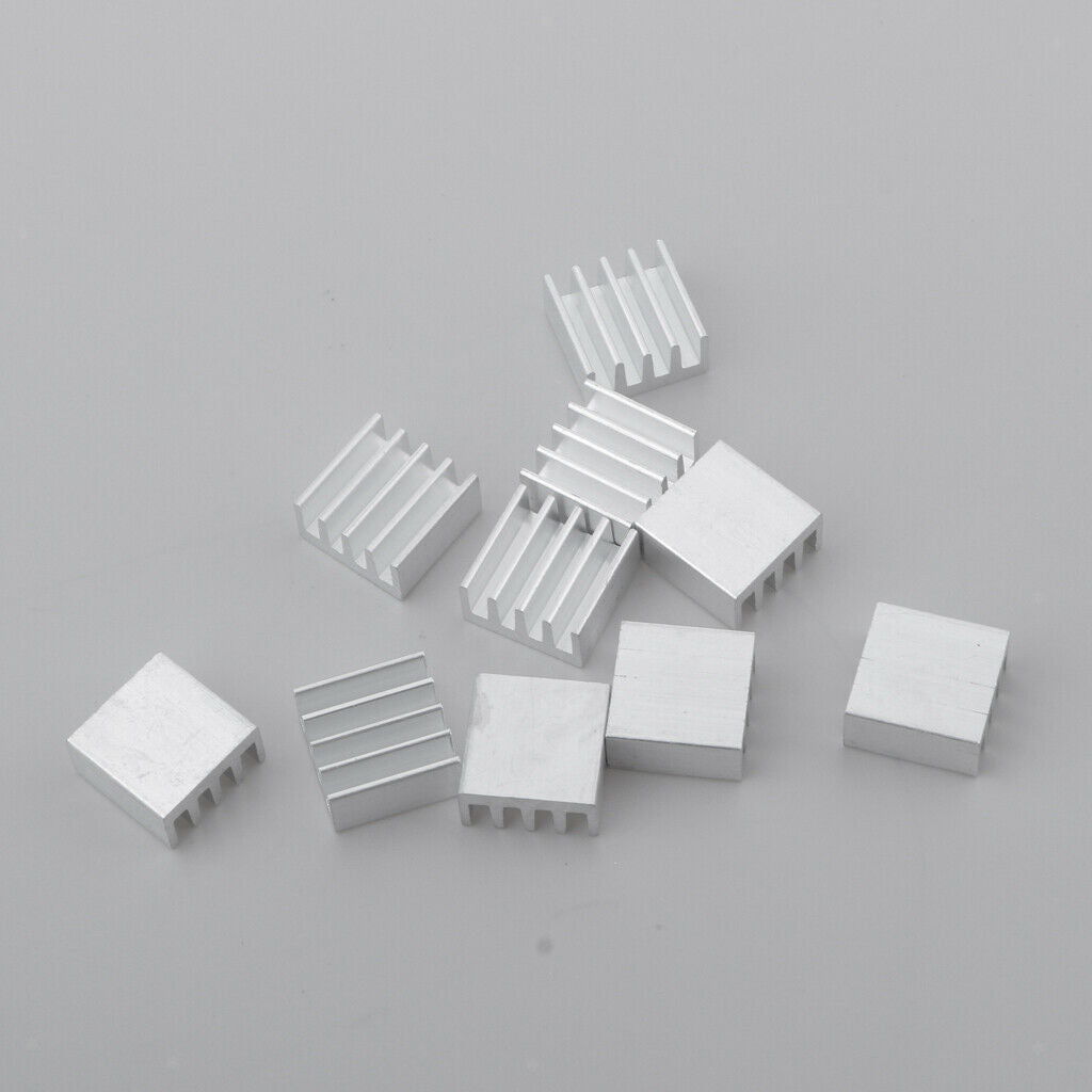 10PCS Aluminum  Sink, Cooling Fins  Sink, 14 X 14 X 7mm, Aluminum