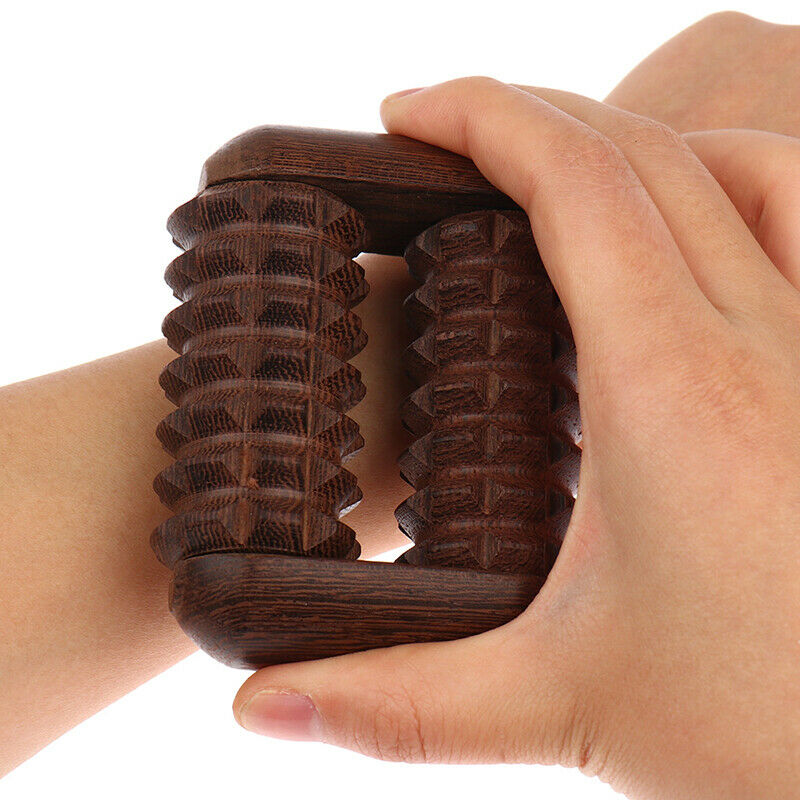 Wenge Hand Reflexology Massage Tool Palm Massager Roller Press Point  Scrap Spa